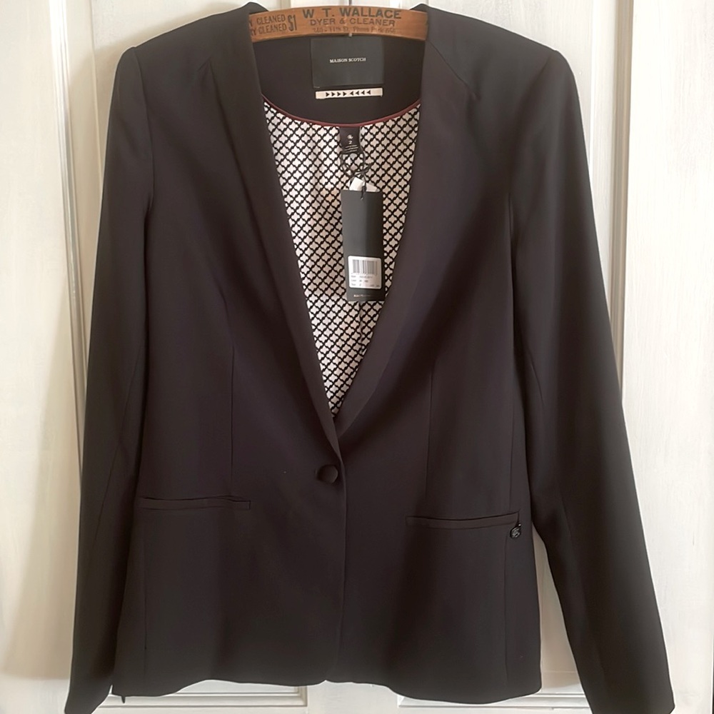 Maison-Scotch black blazer size 2 NWT